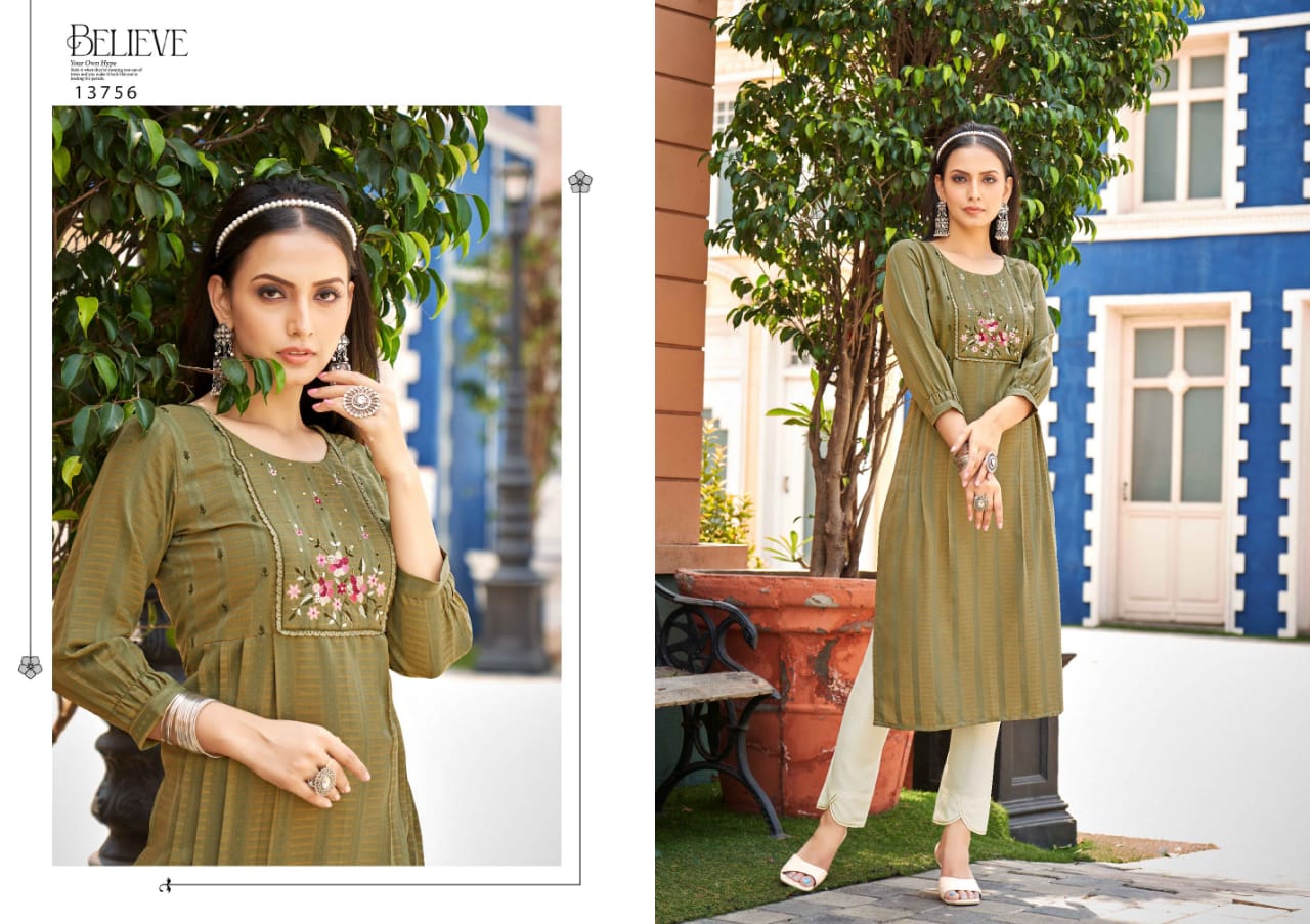 Kalaroop Noori By Kessi Long Designer Kurtis Catalog